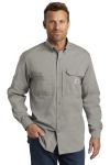  SanMar Carhartt CT102418, Carhartt Force  Ridgefield Solid Long Sleeve Shirt.