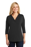  SanMar Port Authority LK5433, Port Authority Ladies Concept 3/4-Sleeve Soft Split Neck Top.