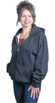  SNW 5100 Thermal-Lined, Hooded Sweatshirt with Zipper Front - Import